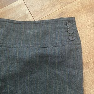 Grey pinstripe dress pants